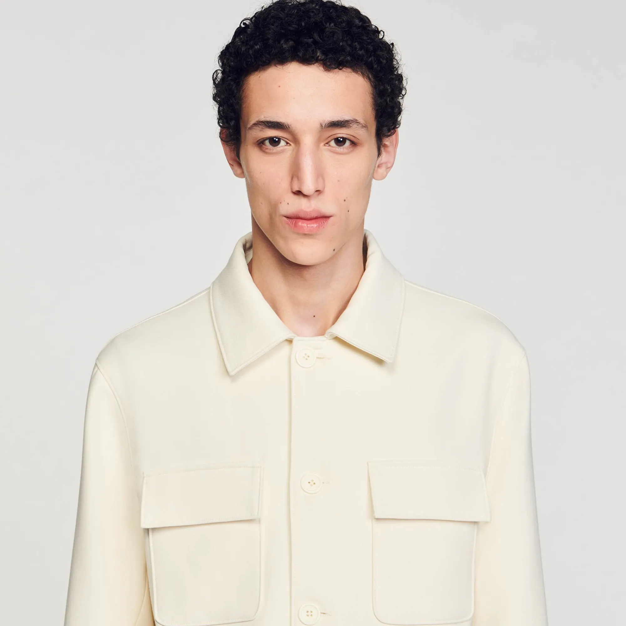 sobrecamisa_con_botones_2.webp Camisas<Sandro Paris Sobrecamisa Con Botones