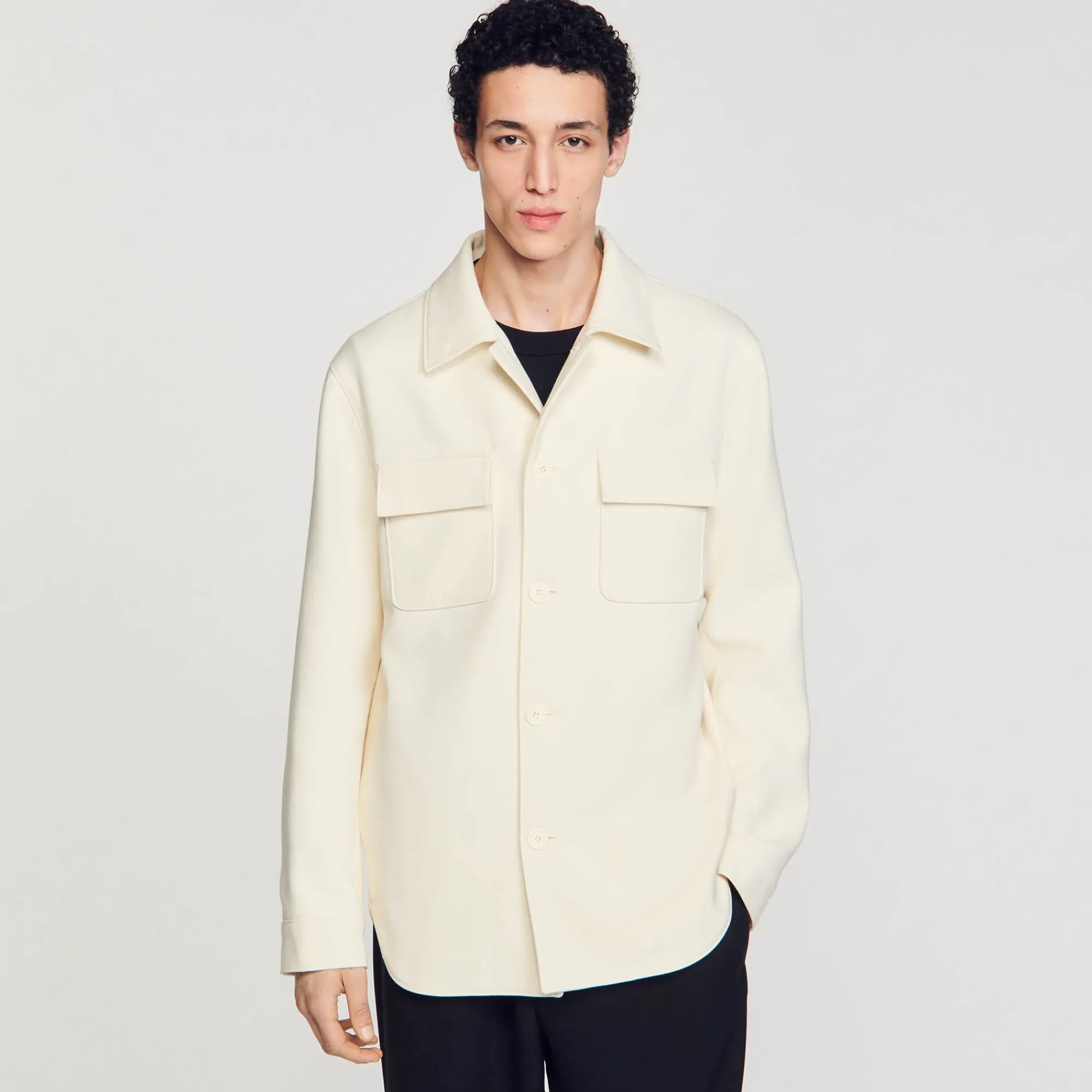 sobrecamisa_con_botones_3.webp Camisas<Sandro Paris Sobrecamisa Con Botones