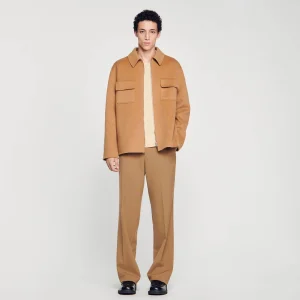 Camisas<Sandro Paris Sobrecamisa Con Cremallera