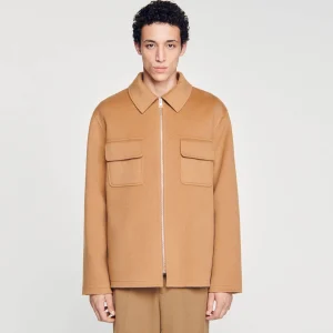 Camisas<Sandro Paris Sobrecamisa Con Cremallera