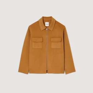 Camisas<Sandro Paris Sobrecamisa Con Cremallera