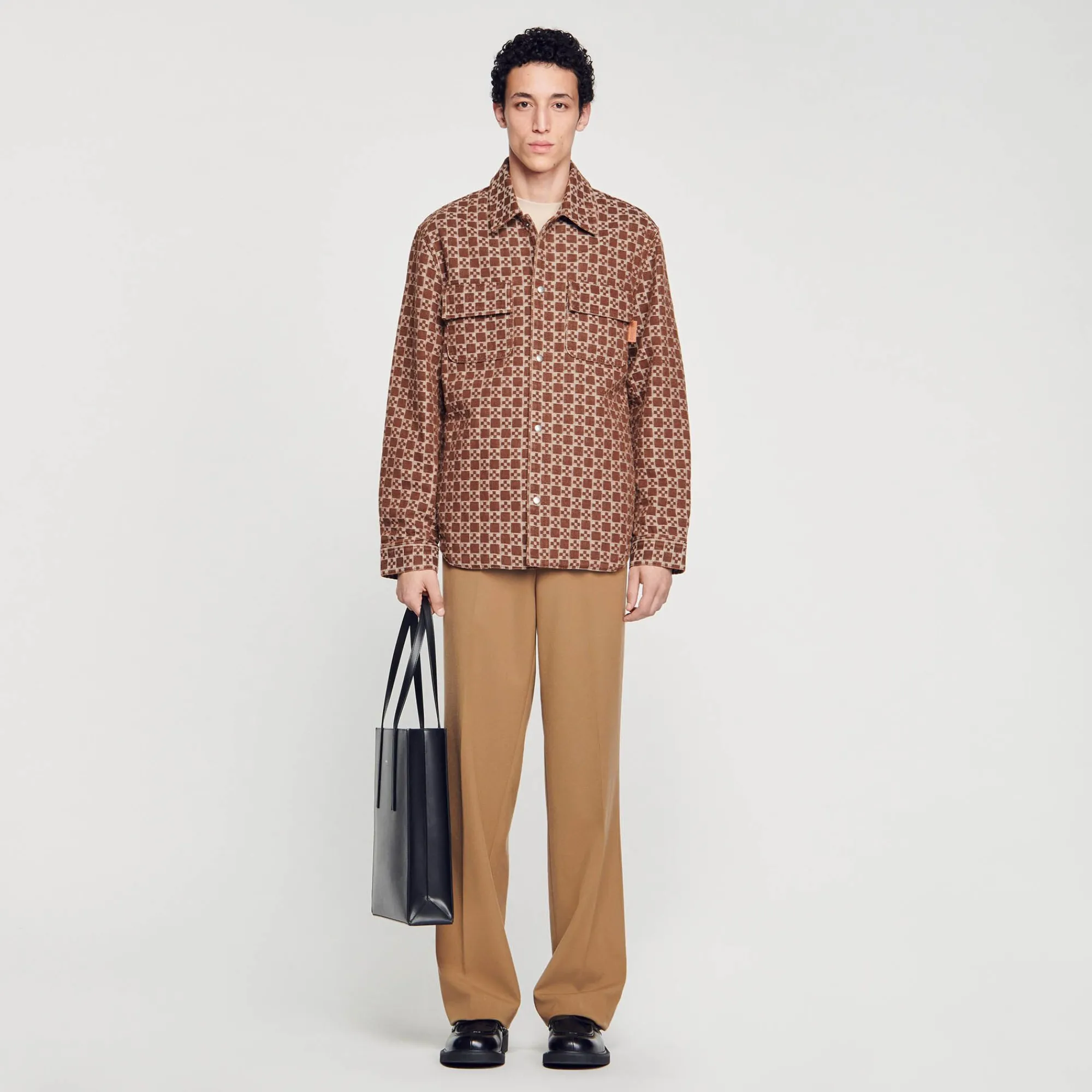 sobrecamisa_square_cross_0.webp Camisas<Sandro Paris Sobrecamisa Square Cross