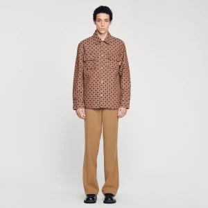 Camisas<Sandro Paris Sobrecamisa Square Cross