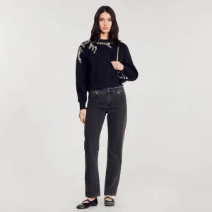Sudaderas<Sandro Paris Sudadera Con Bordado Joya