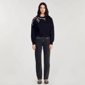 Sudaderas<Sandro Paris Sudadera Con Bordado Joya