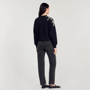 Sudaderas<Sandro Paris Sudadera Con Bordado Joya