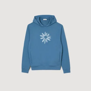 Sudaderas & Jogging<Sandro Paris Sudadera Con Capucha De Algodon Con Flor