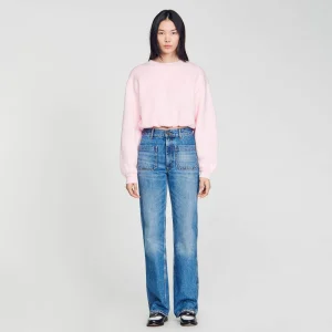 Sudaderas<Sandro Paris Sudadera Corta