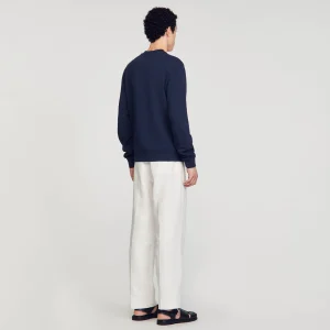 Sudaderas & Jogging<Sandro Paris Sudadera De Algodon Con Flor