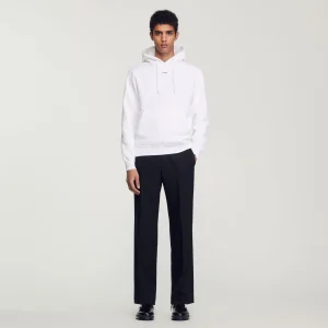 Sudaderas & Jogging<Sandro Paris Sudadera Hombre Bordado Algodon Organico