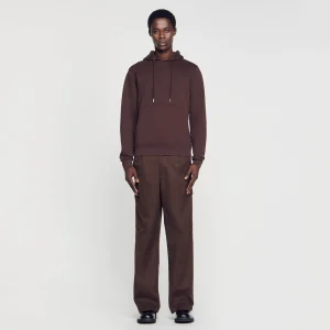 Sudaderas & Jogging<Sandro Paris Sudadera Hombre Bordado Algodon Organico