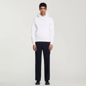 Sudaderas & Jogging<Sandro Paris Sudadera Hombre Bordado Algodon Organico
