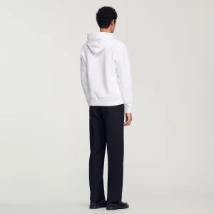 Sudaderas & Jogging<Sandro Paris Sudadera Hombre Bordado Algodon Organico