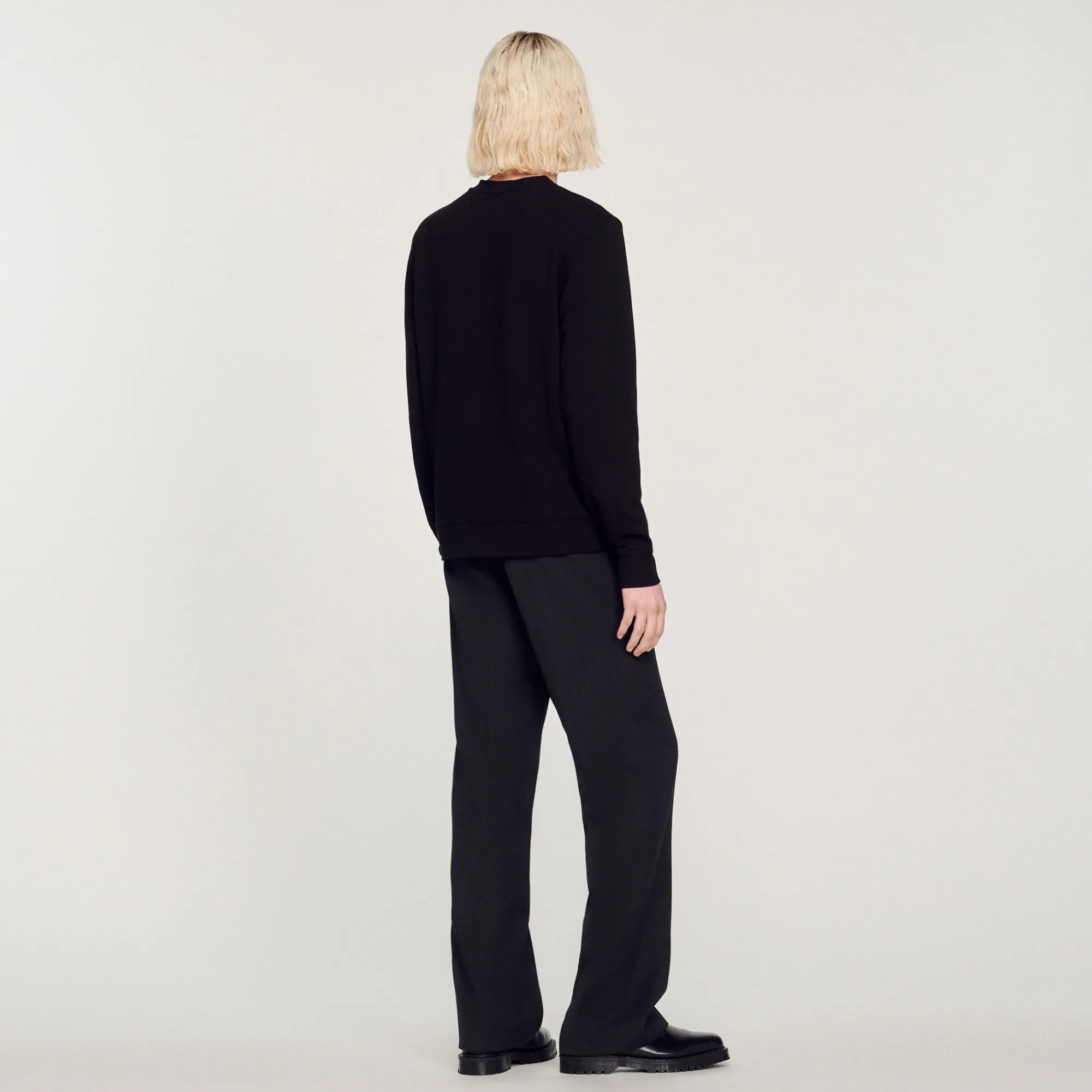 sudadera_square_cross_4.webp Sudaderas & Jogging<Sandro Paris Sudadera Square Cross