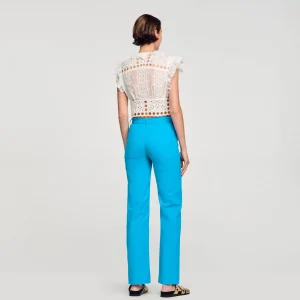 Tops & Camisas<Sandro Paris Top Corto Con Volantes