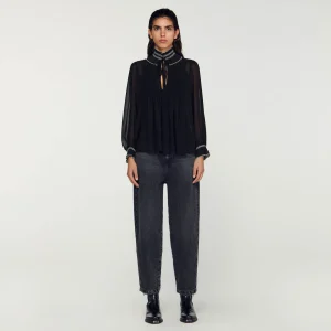 Tops & Camisas<Sandro Paris Top De Muselina