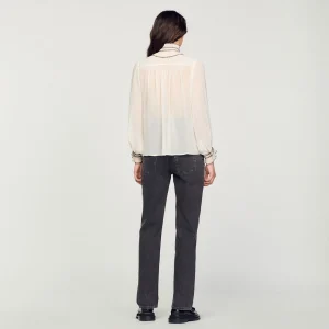 Tops & Camisas<Sandro Paris Top De Muselina