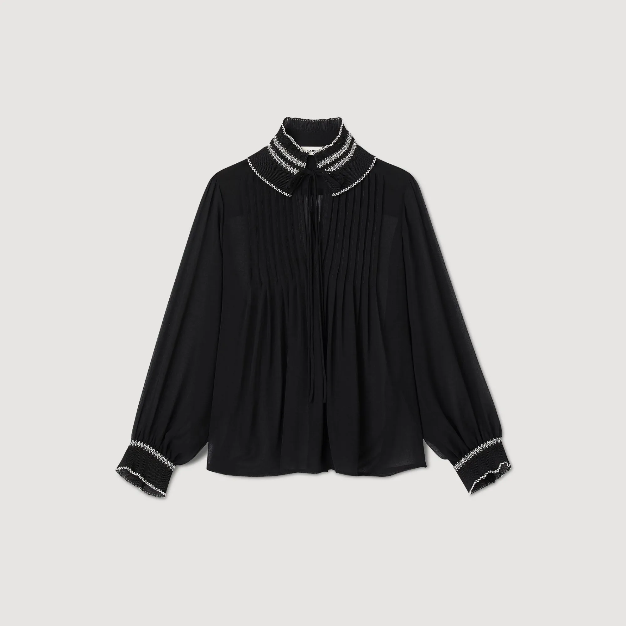 top_de_muselina_6.webp Tops & Camisas<Sandro Paris Top De Muselina