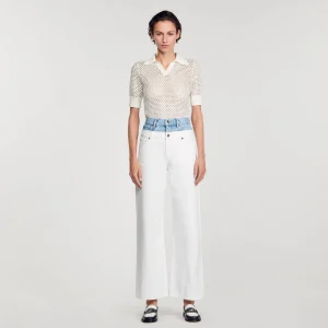 Vaqueros<Sandro Paris Vaquero Bicolor Con Doble Cintura