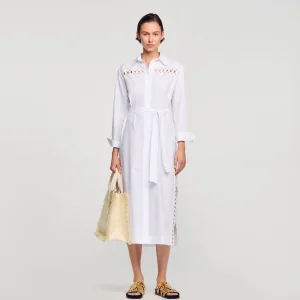 Vestidos<Sandro Paris Vestido Camisero Largo