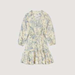Vestidos<Sandro Paris Vestido Con Estampado De Flores