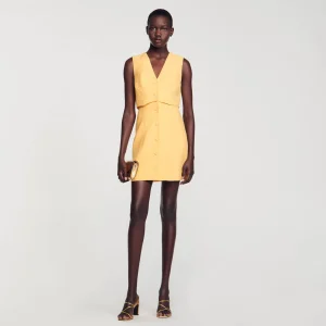 Vestidos<Sandro Paris Vestido Corto 2 En 1