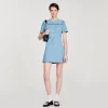 Vestidos<Sandro Paris Vestido Corto Abotonado De Tweed