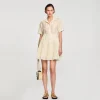 Vestidos<Sandro Paris Vestido Corto Avolantado