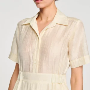 Vestidos<Sandro Paris Vestido Corto Avolantado