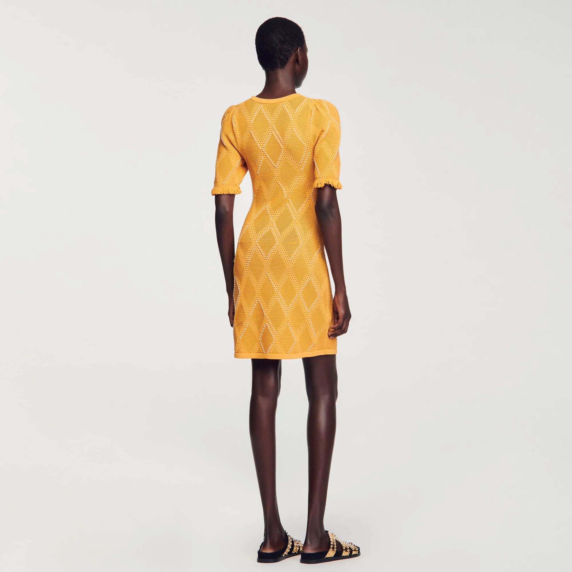 vestido_corto_de_punto_4.webp Vestidos<Sandro Paris Vestido Corto De Punto