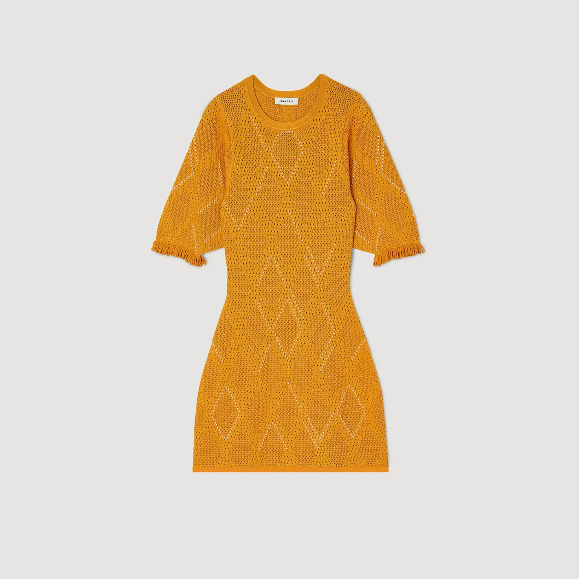 vestido_corto_de_punto_5.webp Vestidos<Sandro Paris Vestido Corto De Punto