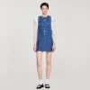 Vestidos<Sandro Paris Vestido Corto Trapecio De Tweed