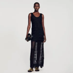 Vestidos<Sandro Paris Vestido De Croche