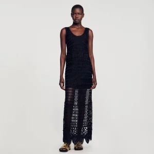 Vestidos<Sandro Paris Vestido De Croche