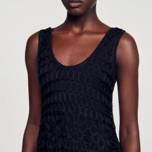 Vestidos<Sandro Paris Vestido De Croche