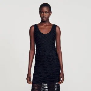 Vestidos<Sandro Paris Vestido De Croche