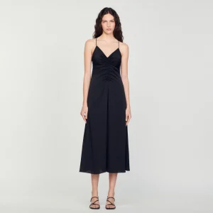 Vestidos<Sandro Paris Vestido De Tirante Fino