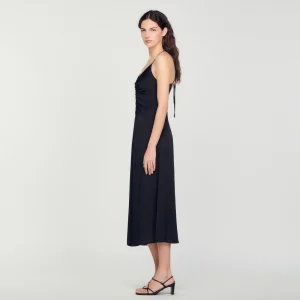 Vestidos<Sandro Paris Vestido De Tirante Fino