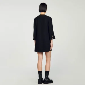 Vestidos<Sandro Paris Vestido De Tweed