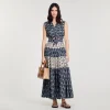 Vestidos<Sandro Paris Vestido Largo Con Estampado Paisley
