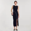 Vestidos<Sandro Paris Vestido Largo Decorado Con Brillantes
