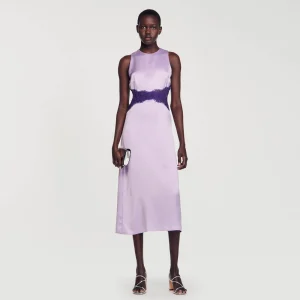 Vestidos<Sandro Paris Vestido Satinado